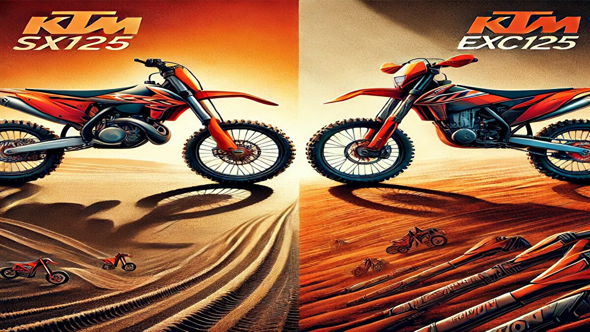 【KTM】SX125 vs EXC125の特徴比較